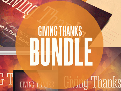 Giving Thanks Church Template Bundle harvest inspiks loswl maple marketing orange polygon psd flyer pumpkin season sermon template