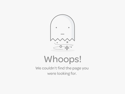 Page Cannot Be Found 404 enter error ghost icon page search