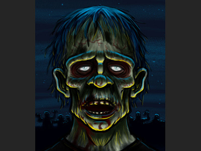 Zombie Cartoon Sketch art cartoon character cartooning creature drawing halloween horror illustration monster sketch zombie