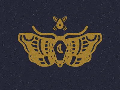 i love moths coffin icon moth