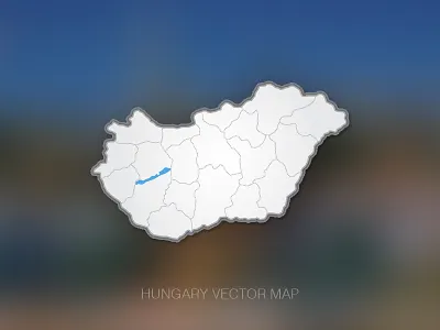 Hungary Vector Map hungary illustrator map vector