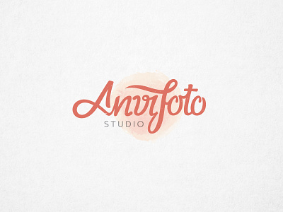 Anvi Photography anvi grey handdraw logo photo photography red scrift studio typography vietnam vintage