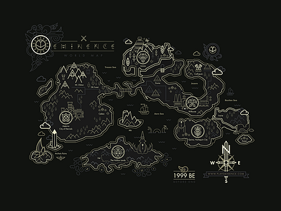 Atlas atlas design digital art game graphic design iconography illustration map vector videogame