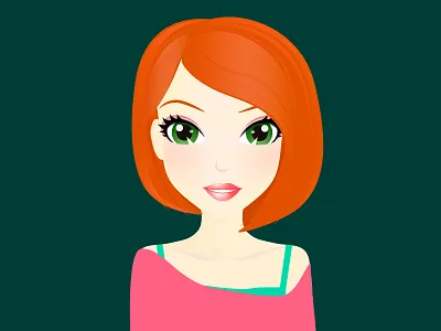 Girl beauty fashion girl illustration make up pretty style woman young girl