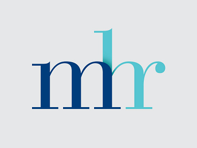 mhr bodoni logo logotype monogram