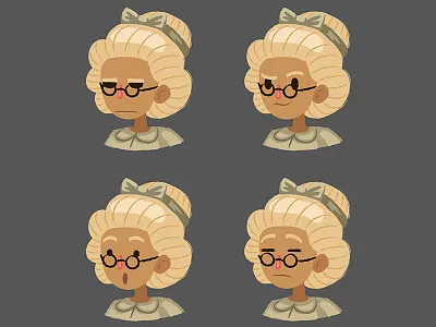 Madame Paulette character elegant facial expressions french stylish teacher