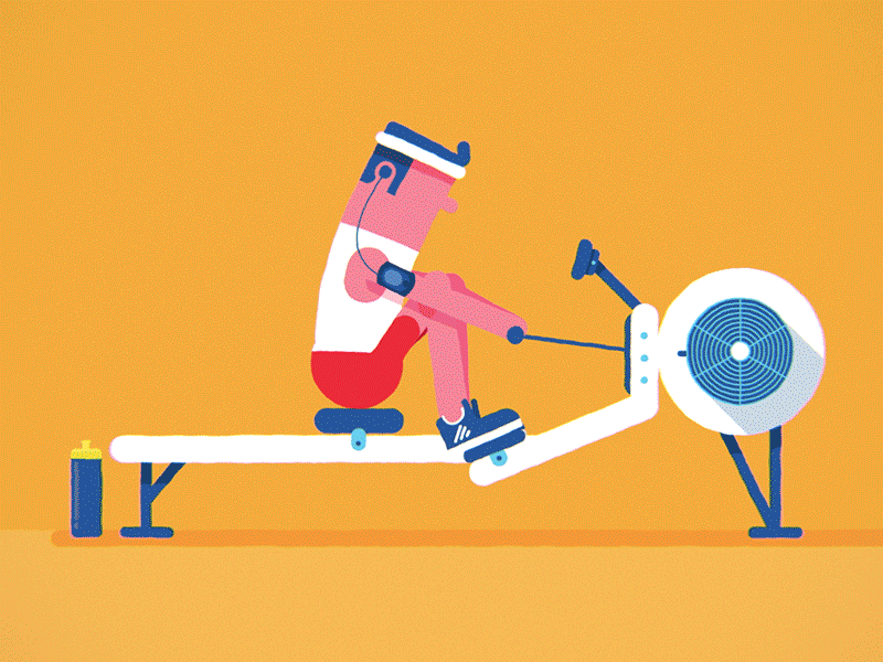 Row Fat Boy, Row! character gif gym