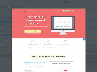 Salescamp Landing Page product referrals referral platform referral rewards referrals sales sales platform salescamp