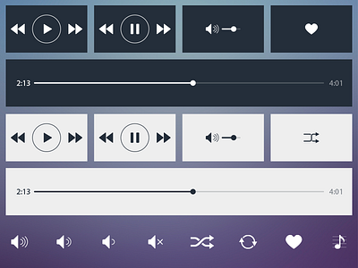 Plaay - Icons icons music player ui