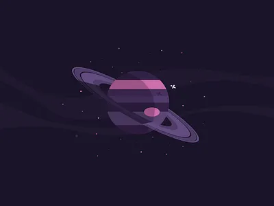 Orbital Station art cosmos lunar orbital station planet rings saturn saturn rings space spin station vector