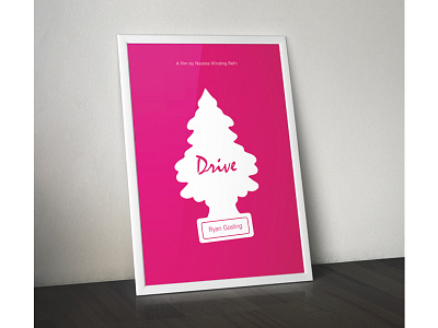 Drive Poster drive graphic design movie poster screen print typography