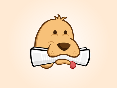 Fetch dog illustration mail newsletter newspaper