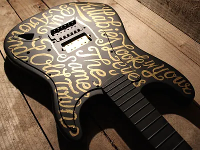 TypeLimited 002: Young & Old guitar hand lettering joseph alessio lettering music script type typelimited typography video vintage