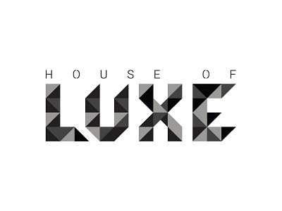 House Of Luxe brand branding hair hairdresser identity logo logotype salon