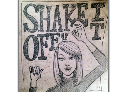 Taylor Swift 'Shake it off' 1989 it off shake sketch swift taylor