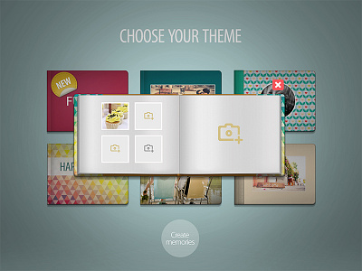 Moments album app book frame ipad photos ui
