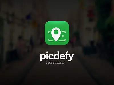 Picdefy App Icon android app icon branding events image capture iphone location photo picture