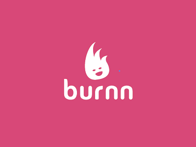 Logo for anonymous social networking app branding burn character fire logo minimal social