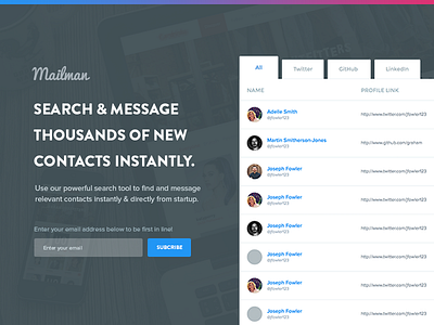 Coming Soon Page discover leads email contacts find clients find leads mail new contacts new leads pre launch pre launch
