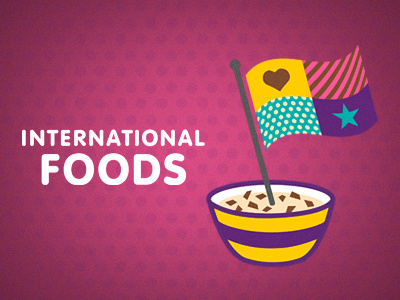 International Foods logo e commerce food logo