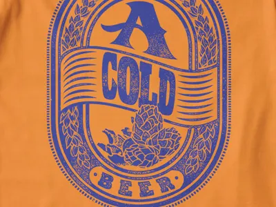 T Shirt Design 1493 beer beer label beer tag malt typography typography design typography print