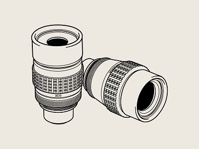 Eyepieces Illustration binoculars grip lens