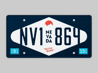 State Plates Project: Nevada battle born ben stafford license plate nevada state plates project
