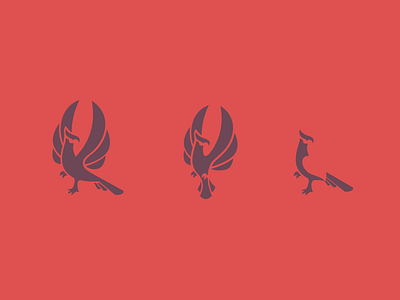 Phoenix Concepts 2 bird brand heraldry logo negative phoenix space