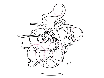 Fast Food (wip) dog draw drawing hot hotdog humor illustration mustard sketch sketchbook