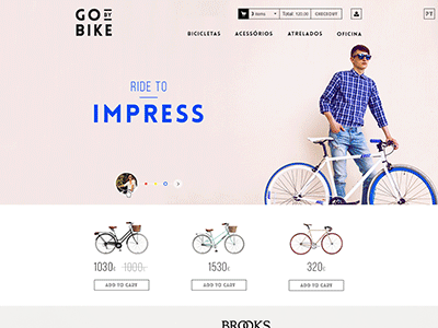 Go by Bike shop site web