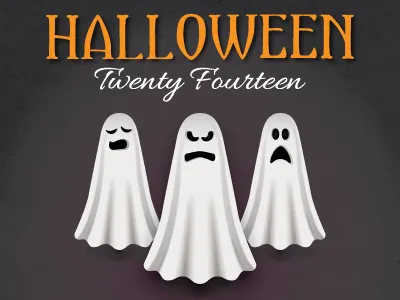 Halloween 2014 design fun ghosts halloween illustration scary