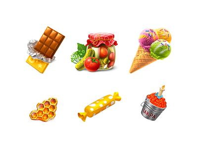 Food food icon ok skeuomorphic