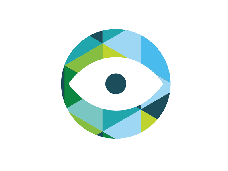 The All Seeing Eye branding colour design eye gif kaleidoscope logo motion pattern