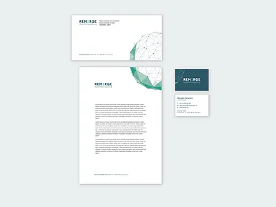 Branded Stationery concept (declined) brand business cards identity letterhead logo stationary template