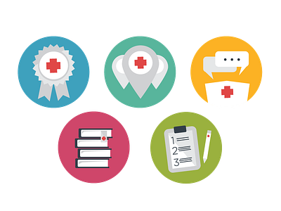 Nursing Icons book icon icons nurse ribbon