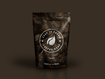 Coffee Drop Coffee Bag brand coffee collateral creative design graphic identity logo typography vintage