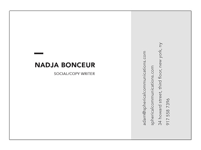 New business, new cards branding business card