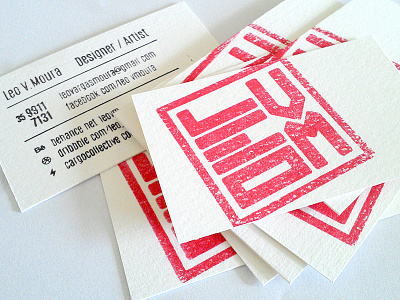 BusinessCard branding businesscard carimbo handemade inkan leovm stamp