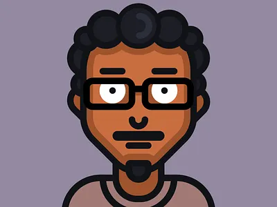 Avatars - sudheerDev avatar beard glasses illustration normal vector