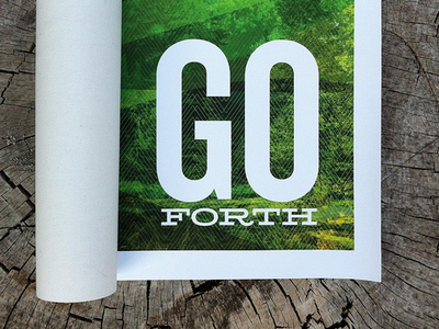 Go Forth graphic design print typography