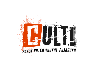 CULT! crack logo punk typography