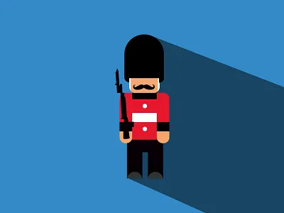Royal Guard1 avatar cartoon character debute design flat flat design icon illustration logo royalguard superman