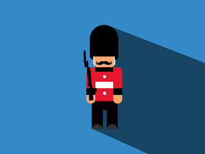 Royal Guard1 avatar cartoon character debute design flat flat design icon illustration logo royalguard superman