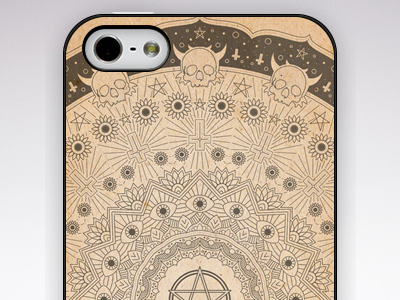 More Mandala Madness iphone mandala phone case skull