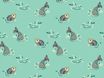 Fish pattern fish pattern sea sealife seamless underwater