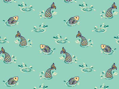 Fish pattern fish pattern sea sealife seamless underwater