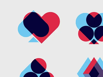 Colorful Shadows glass layers obscure overlay