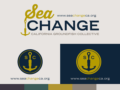 Seachange Logo color palette logo