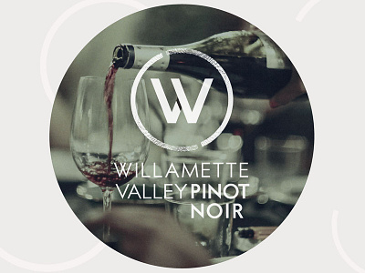 WIllamette Valley Pinot Noir Logo color palette logo