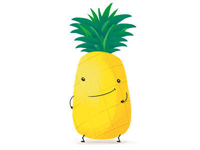 Mr. Anana character design cute fruit pineapple project